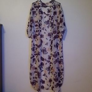 Long Sheer Shawl/ Cover-up